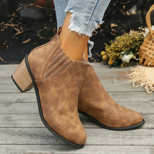 MONARA™ | Elegant Heeled Ankle Boots