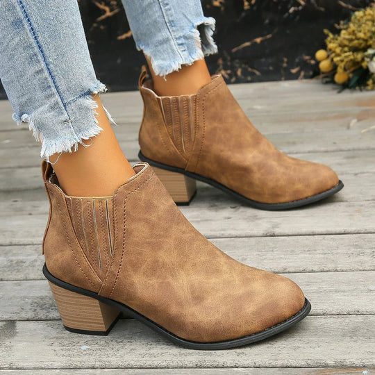 MONARA™ | Elegant Heeled Ankle Boots