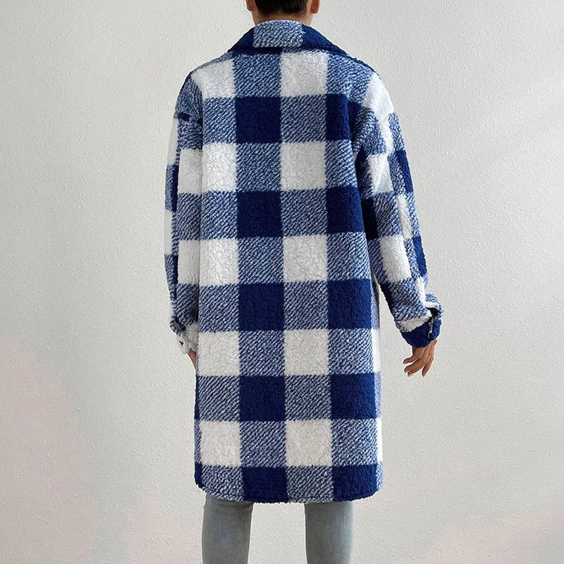 AMARA™ | Timeless Plaid Long Coat