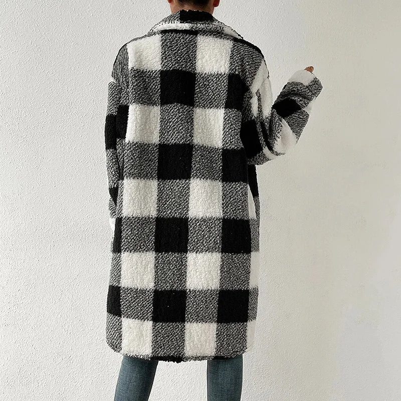 AMARA™ | Timeless Plaid Long Coat