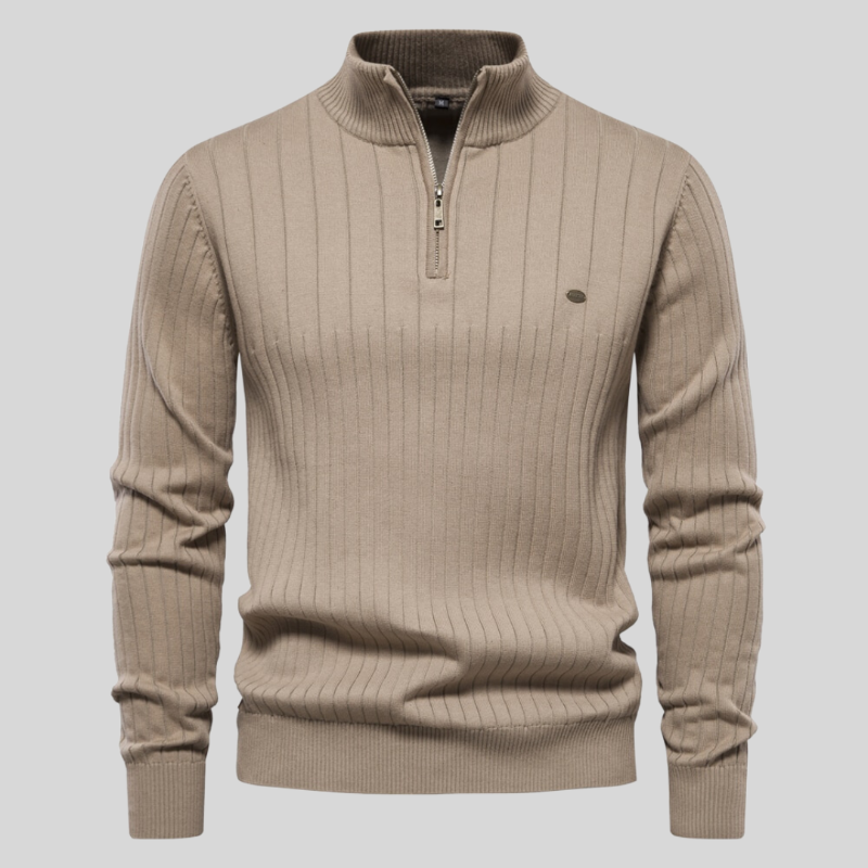 HYE™ | Muscle Fit Casual Ribbed Sweater