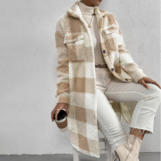 AMARA™ | Timeless Plaid Long Coat