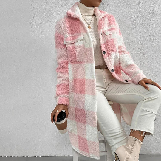 AMARA™ | Timeless Plaid Long Coat