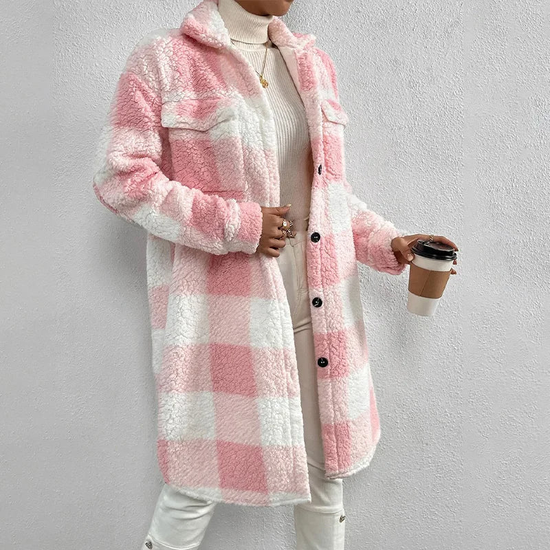 AMARA™ | Timeless Plaid Long Coat