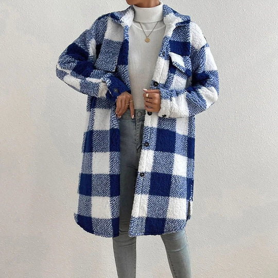 AMARA™ | Timeless Plaid Long Coat