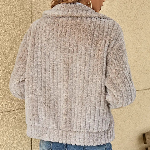 KIMBERLY™ | Cardigan en peluche décontracté