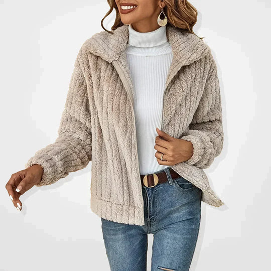 KIMBERLY™ | Cardigan en peluche décontracté