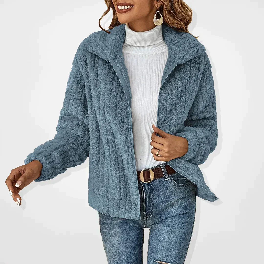 KIMBERLY™ | Cardigan en peluche décontracté