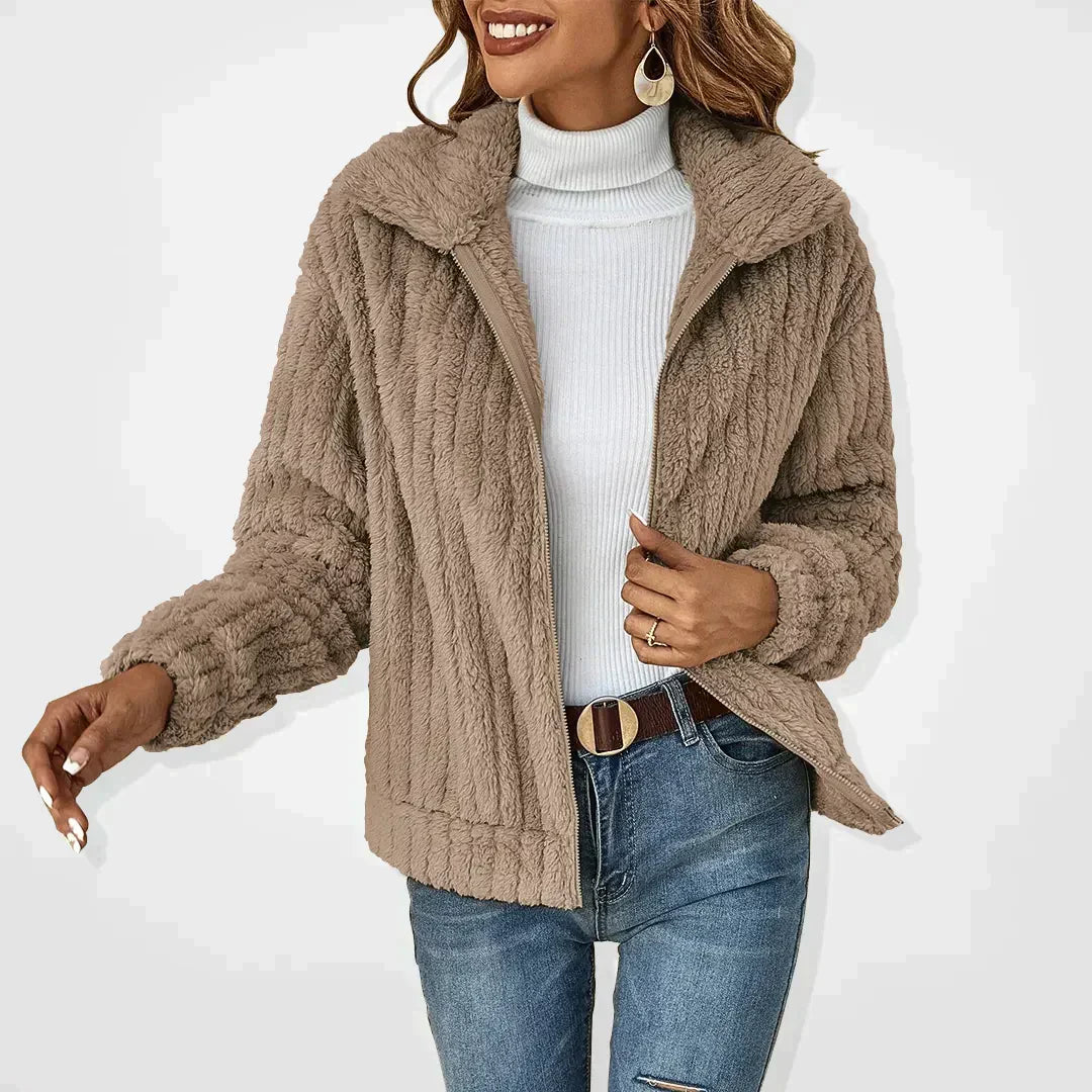 KIMBERLY™ | Cardigan en peluche décontracté