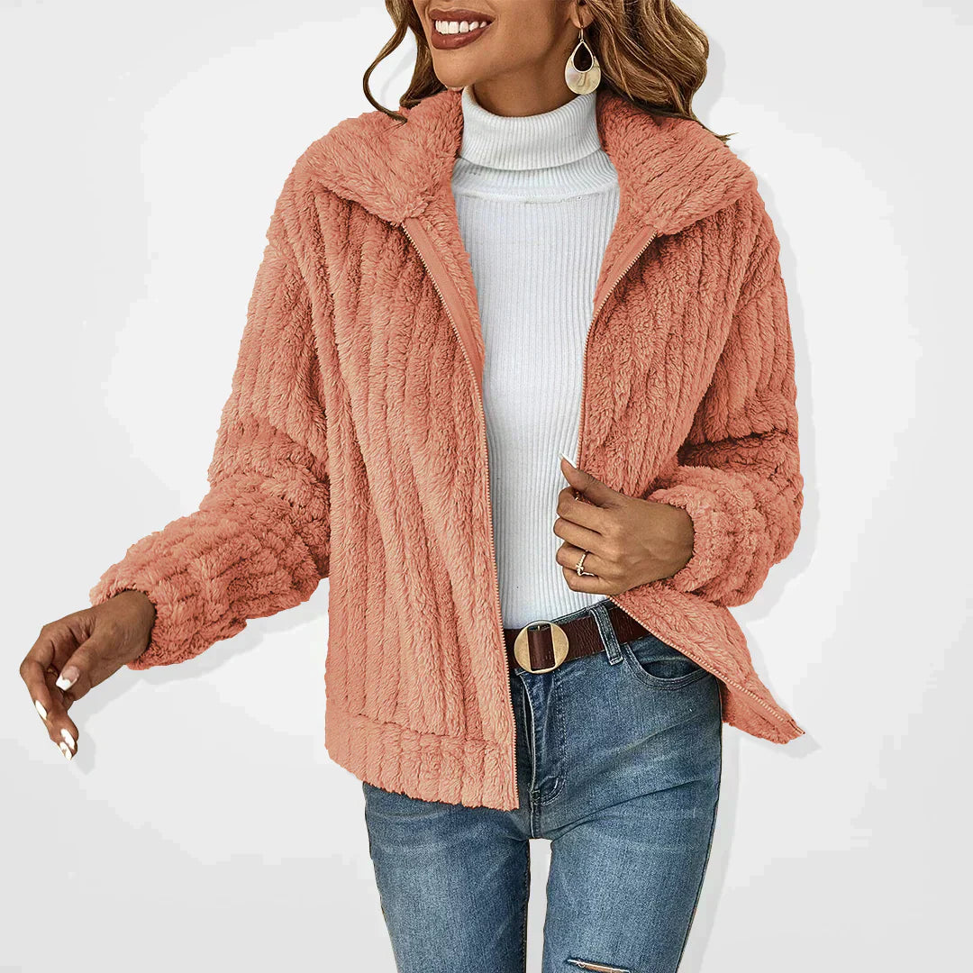 KIMBERLY™ | Cardigan en peluche décontracté