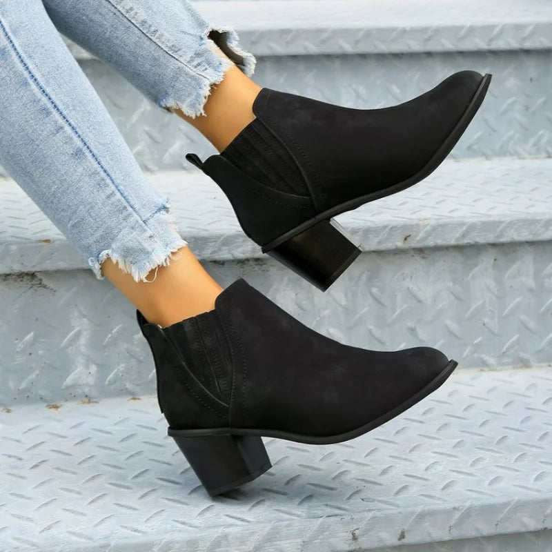 MONARA™ | Elegant Heeled Ankle Boots