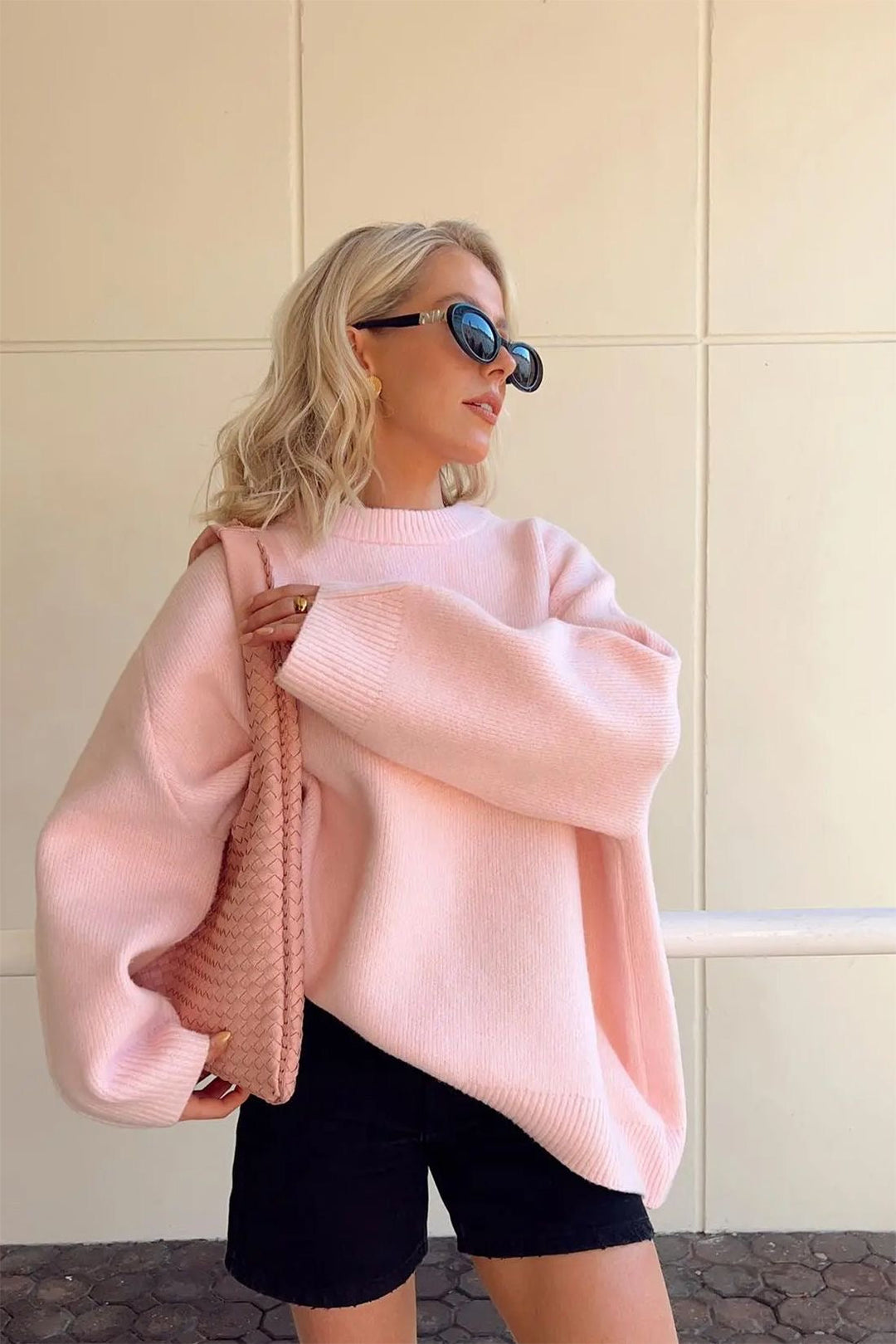 ALONA™ | Oversized Pink sweater