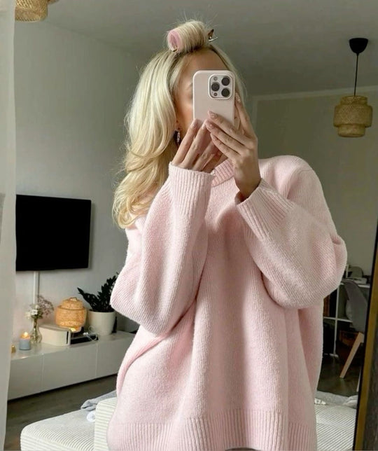 ALONA™ | Oversized Pink sweater