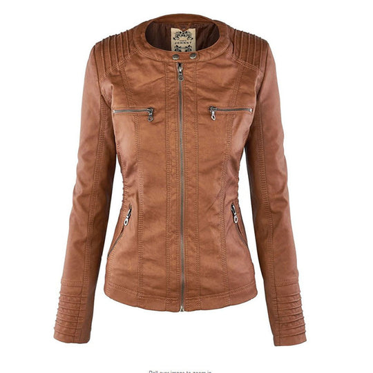 ABBIE™ | Vegan women's leather jacket