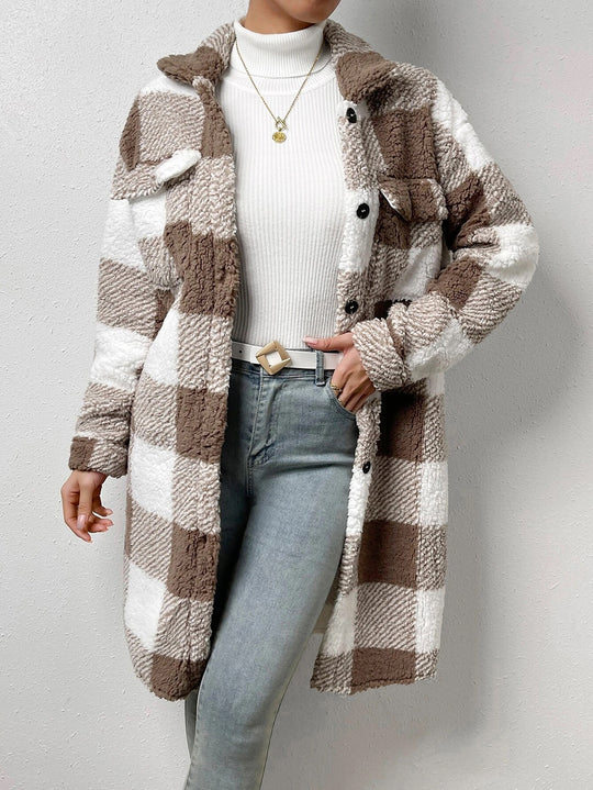 AMARA™ | Timeless Plaid Long Coat