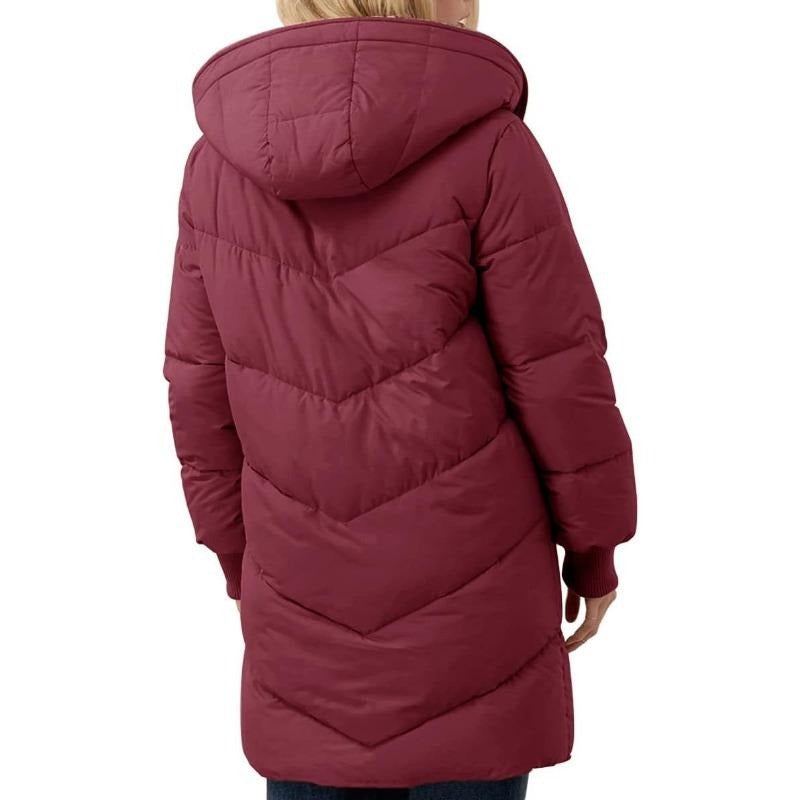 VALORA™ | Plush-Lined Hooded Coat