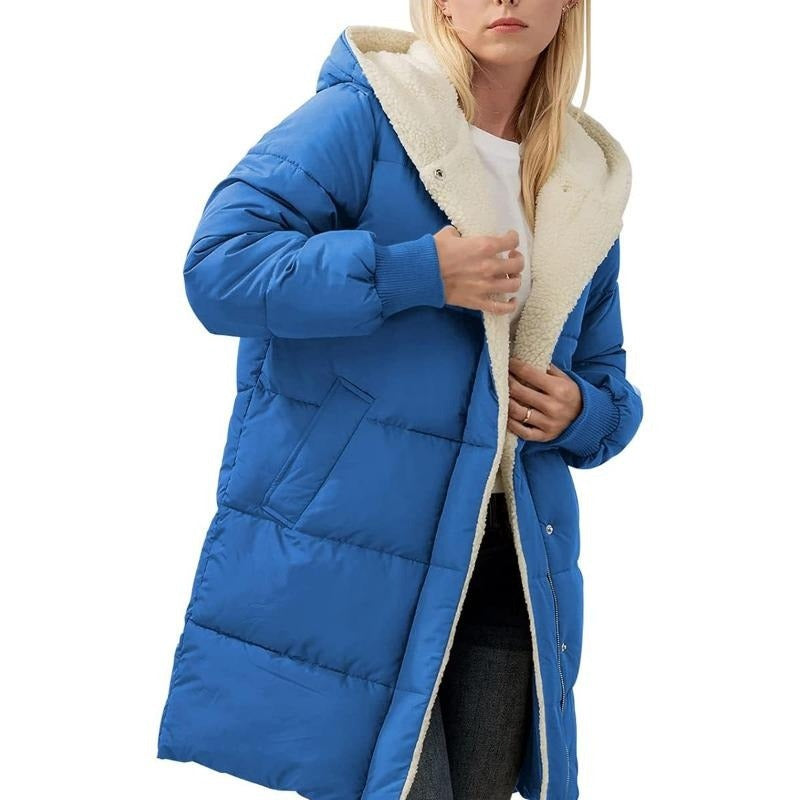 VALORA™ | Plush-Lined Hooded Coat