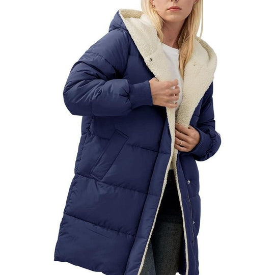 VALORA™ | Plush-Lined Hooded Coat