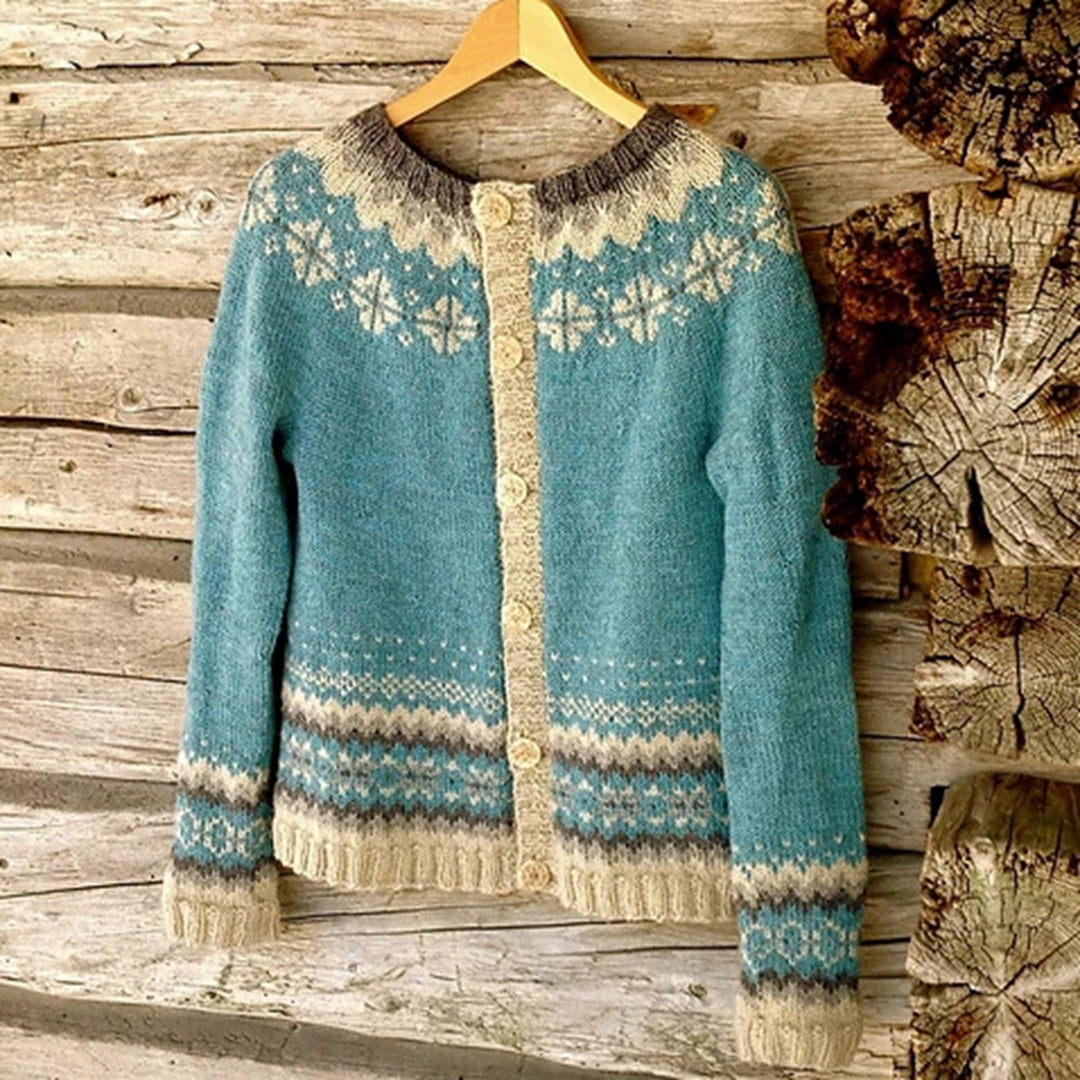 ELINA™ | Icelandic Knit Cardigan