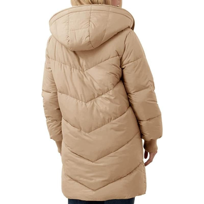 VALORA™ | Plush-Lined Hooded Coat