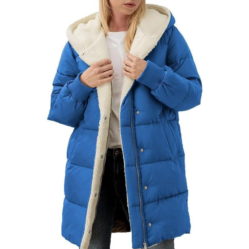 VALORA™ | Plush-Lined Hooded Coat