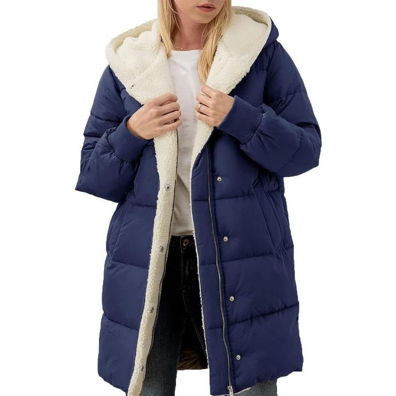 VALORA™ | Plush-Lined Hooded Coat