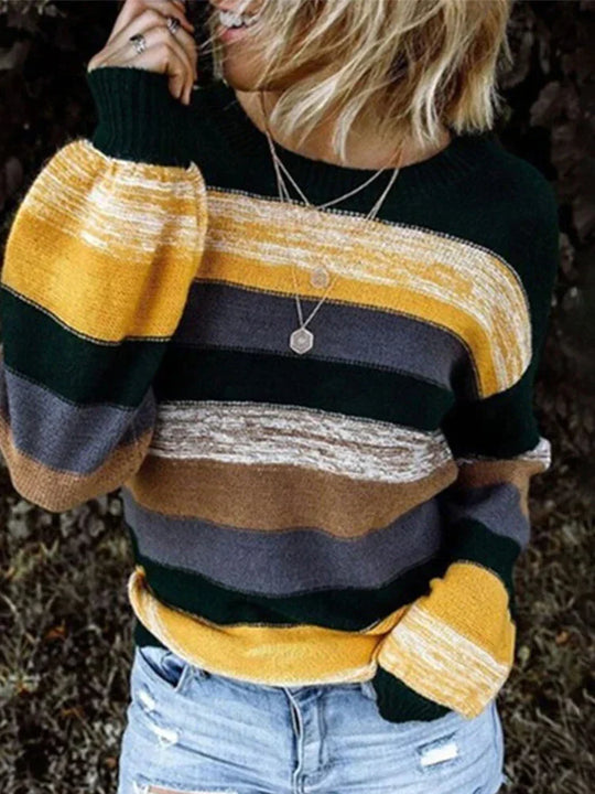 LINERA™ | Striped Knit Sweater