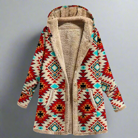 AMERY™ | Cozy Patchwork Hooded Jacket