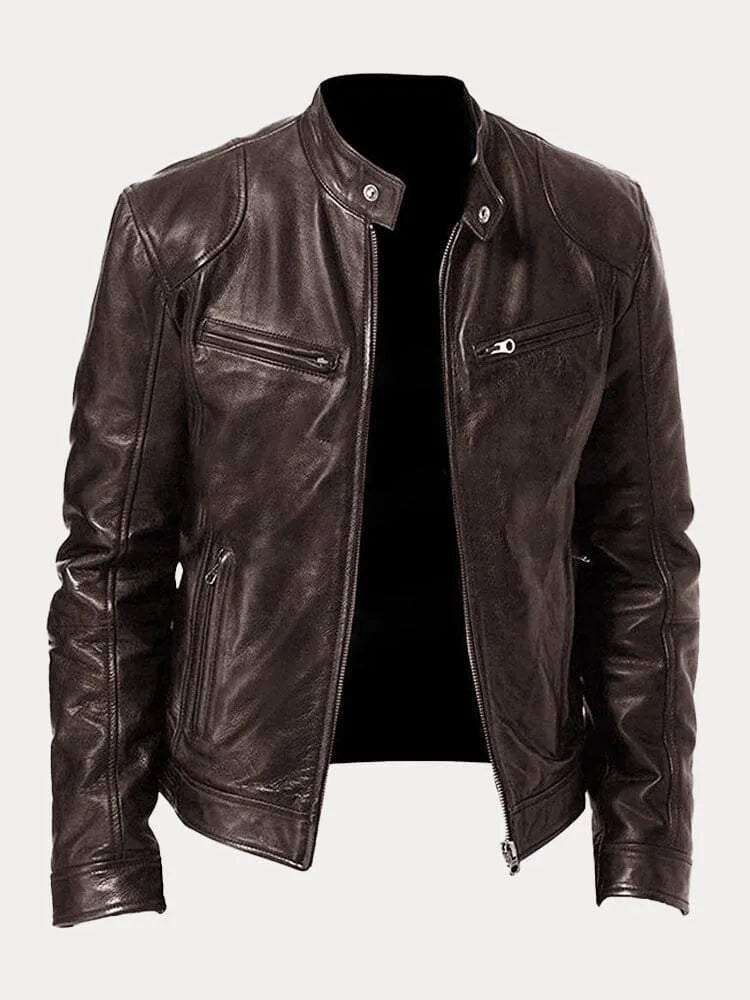 HUDSON™ | Casual leather jacket