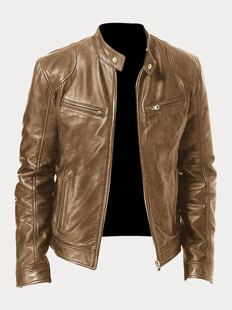 HUDSON™ | Casual leather jacket