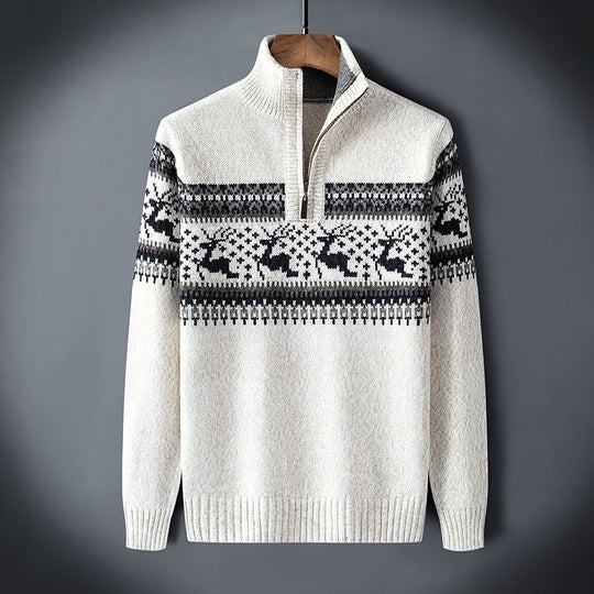 NORDIC™ | Stylish Winter Quarter-Zip Pullover