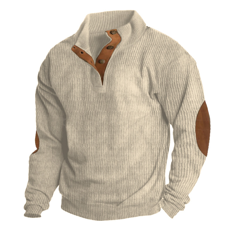 JARRED™ | Pull boutonné en tricot côtelé