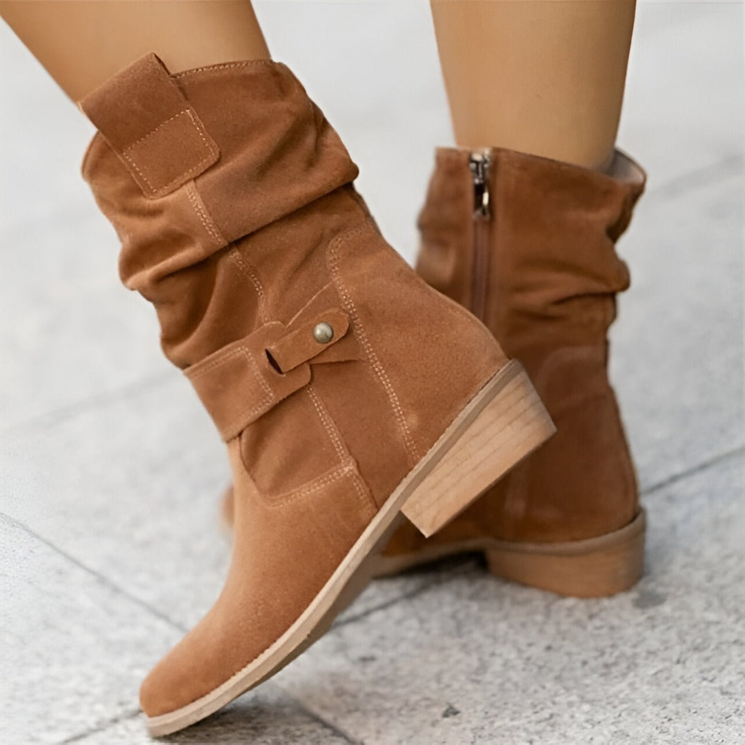 ESHE™ | Elegant low-heel boots for women