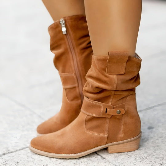 ESHE™ | Elegant low-heel boots for women